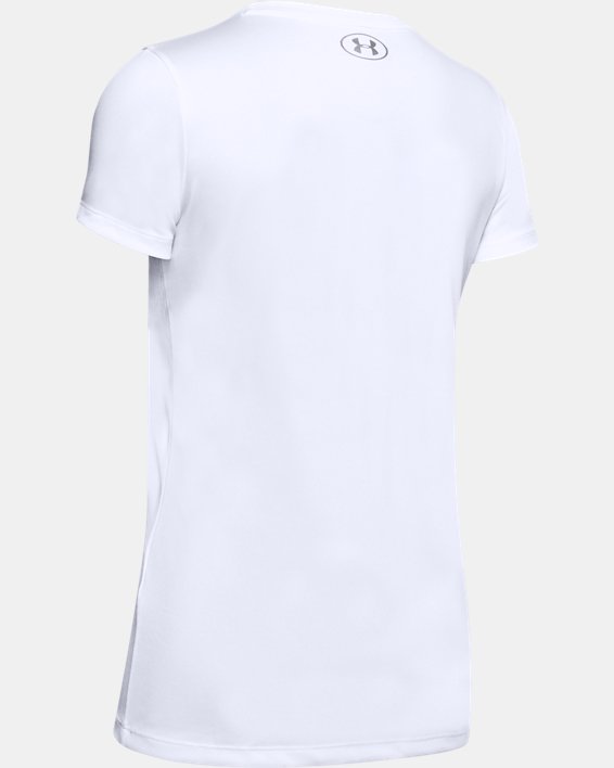 여성 UA Tech™ 티셔츠 in White image number 6